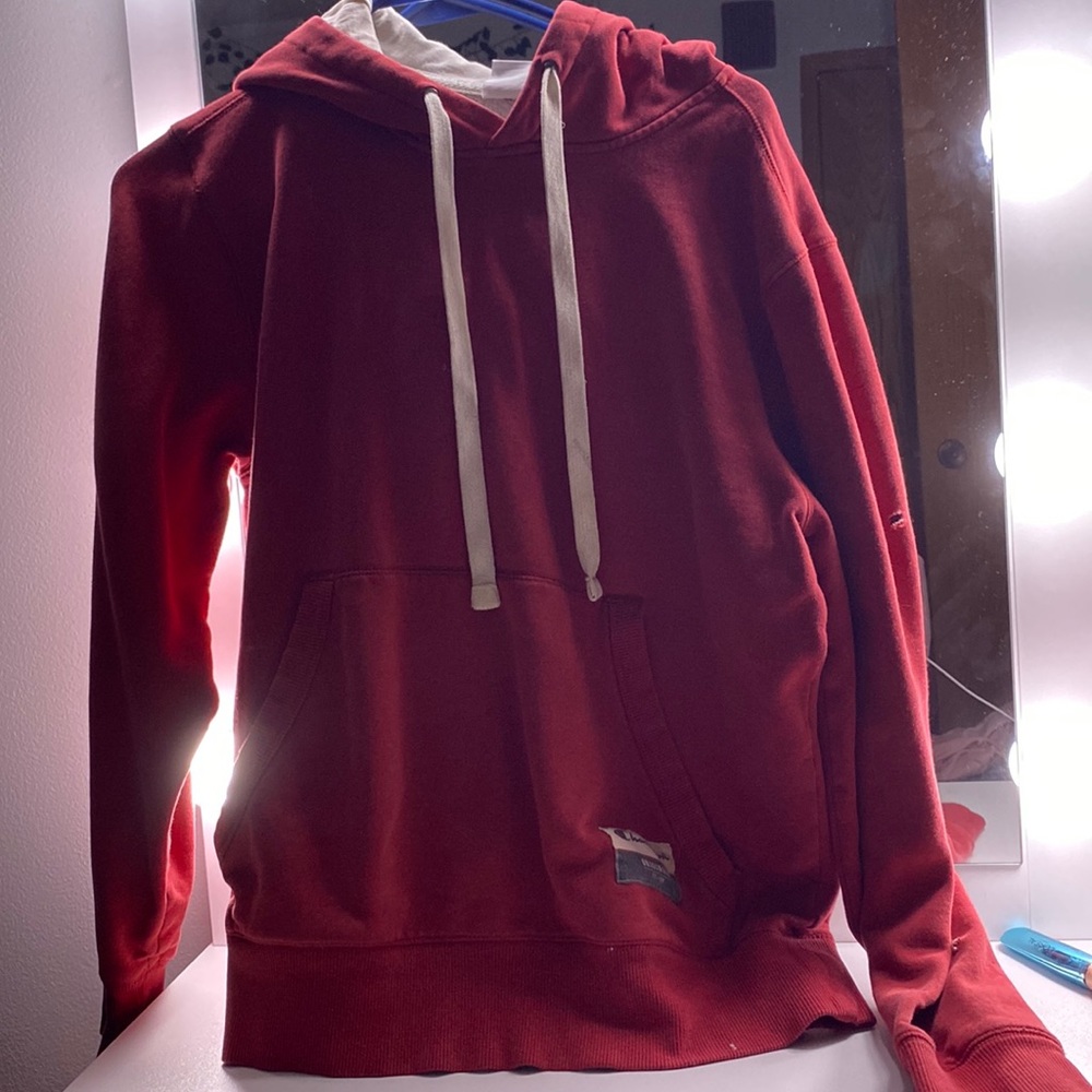 Red champion hoodie